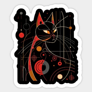 Mid-Century Modern CAT Playhouses Sticker